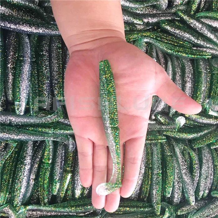HAWKLURE Fishing worm bait with t tail 120mm 11g  plastic soft fishing grub with paddle tail  soft fishing worm