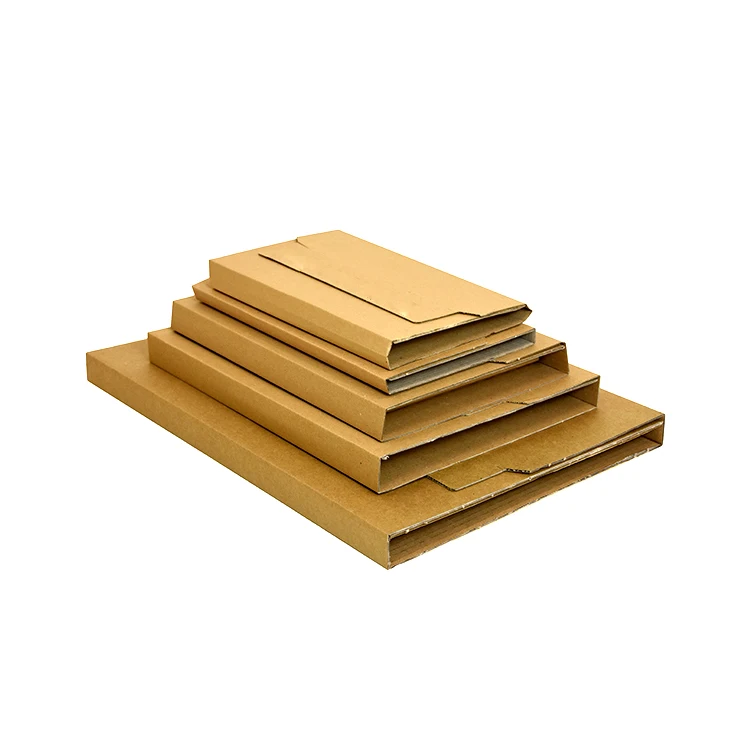 Extra Strong Wrap Custom Corrugated Packaging Book Mailer Gusset Shipping Mailing Box