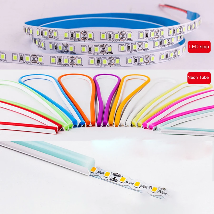 New generation separately split neon tubes 12V flexible strip lights silicone flex led neon separate with accessories tools