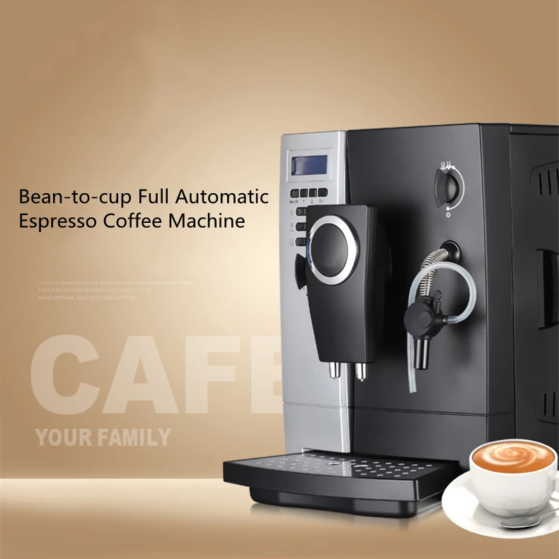 Cafetera Bean-to-cup Espresso Coffee Maker 19bar Italian ULKA Pump 2L Water Tank  Intelligent Coffee Machine