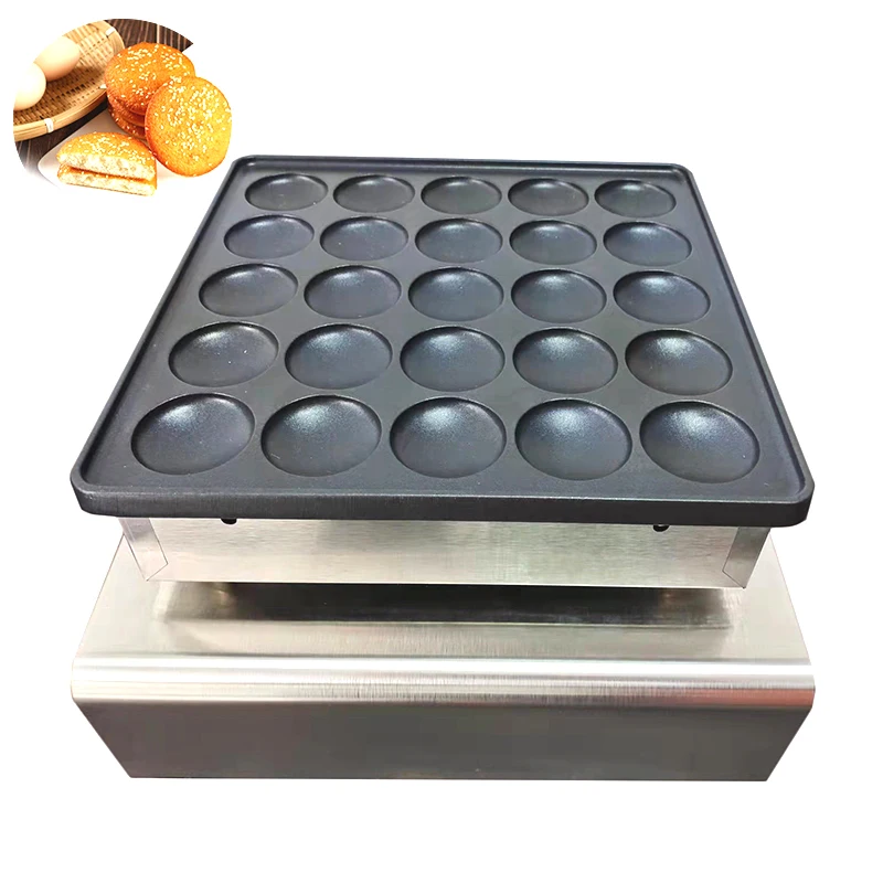 Электрический нелипкий 25 отверстиями мини блин muffin вафельница машина