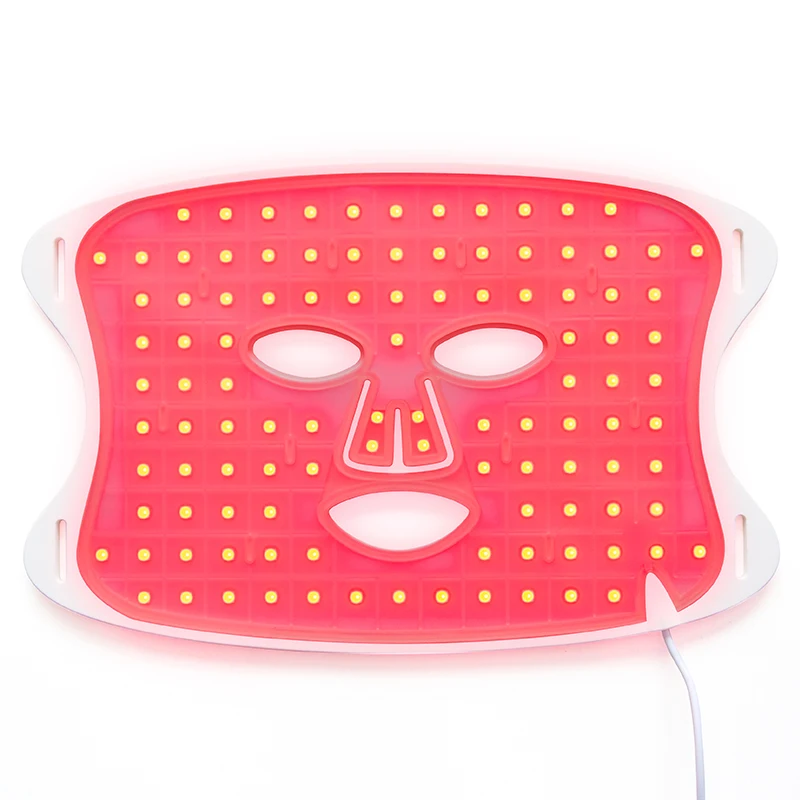 4 Colors LED Red Light Therapy Mask for Face Home SPA Bendable Silicone LED Light Therapy Face Mask  Skin Re-generation Device