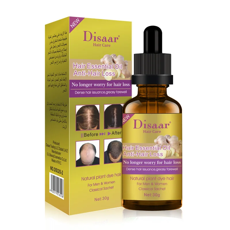 
30ml Disaar Natural Care Hair Growing Thickening Serum Anti Hairs Loss Ginger Hair Growth Oil 