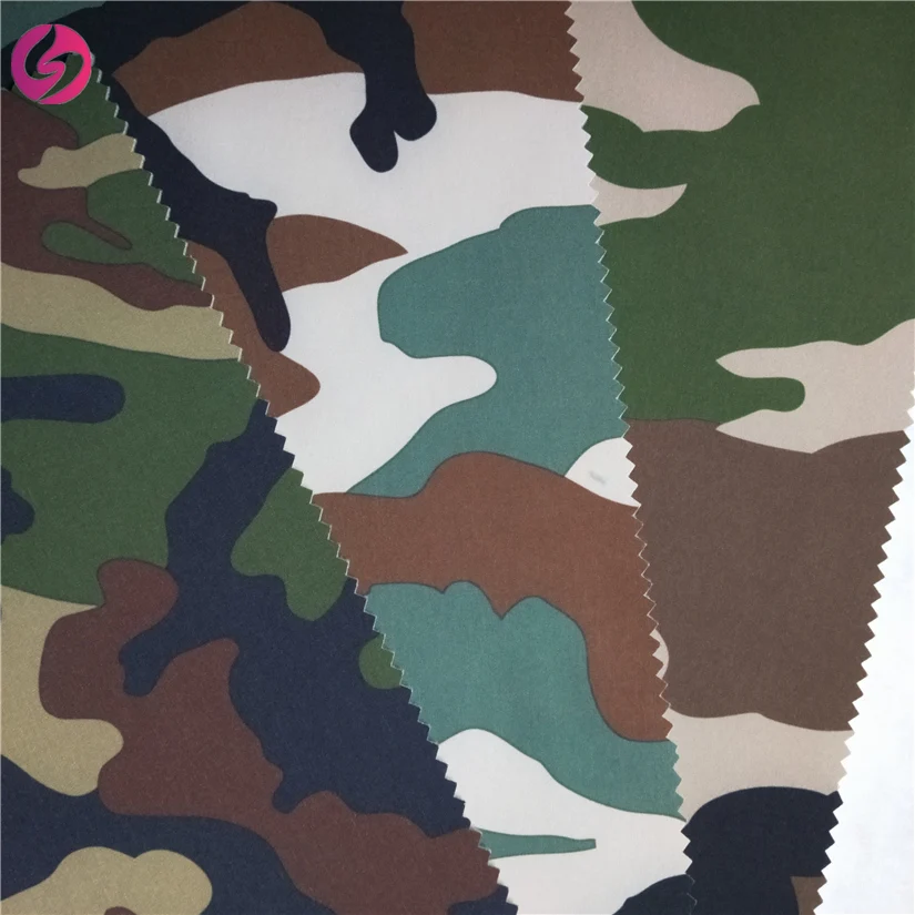 Wholesale Polyester TPU Bonded Waterproof Breathable Soft Shell 4 Way Stretch Camo Print 3 Layer Softshell Jacket Fabric