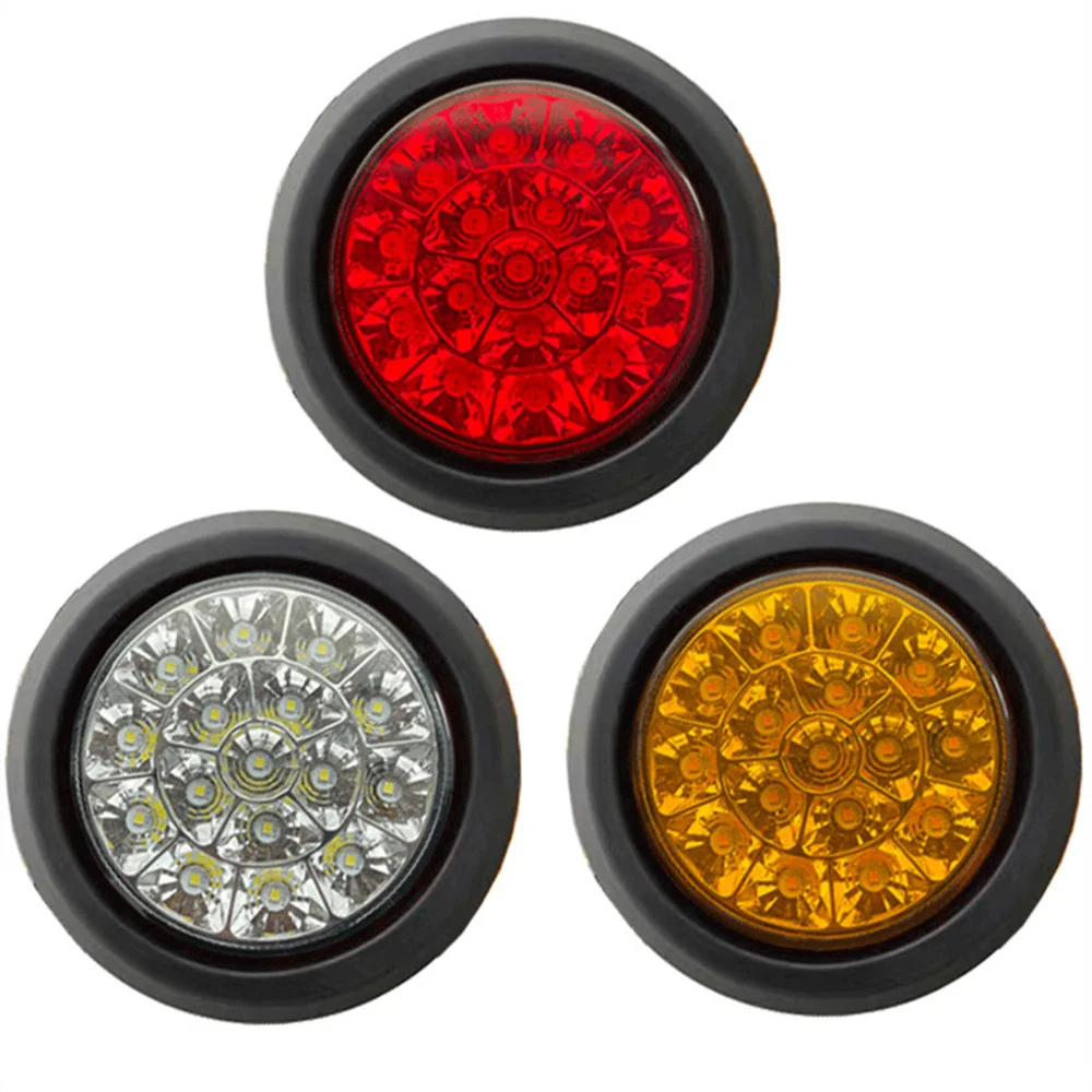 Universal light truck 12v 24v round led truck turn stop rear tail light for truck and trailer