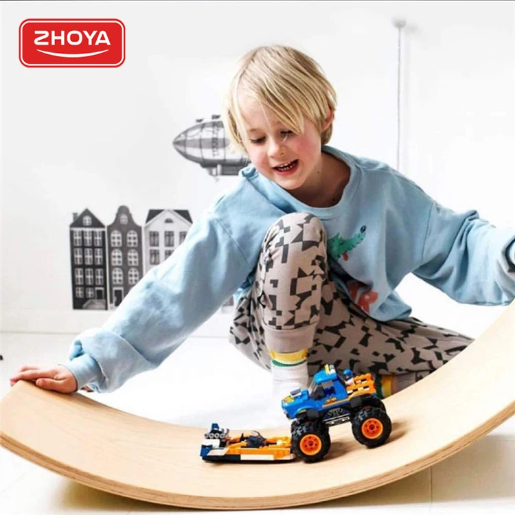 Zhoya горячая Распродажа изогнутая доска для занятий йогой деревянная
