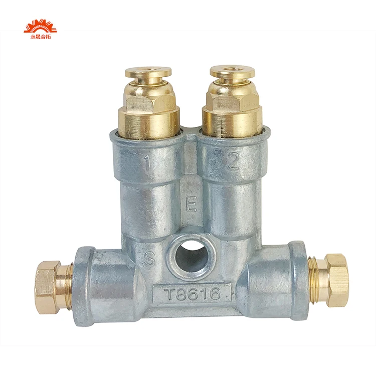 T8619 Injection Oil Row 4way Oil Distributor Volumetric Dosing Oil Distributor For CNC Machine Tools