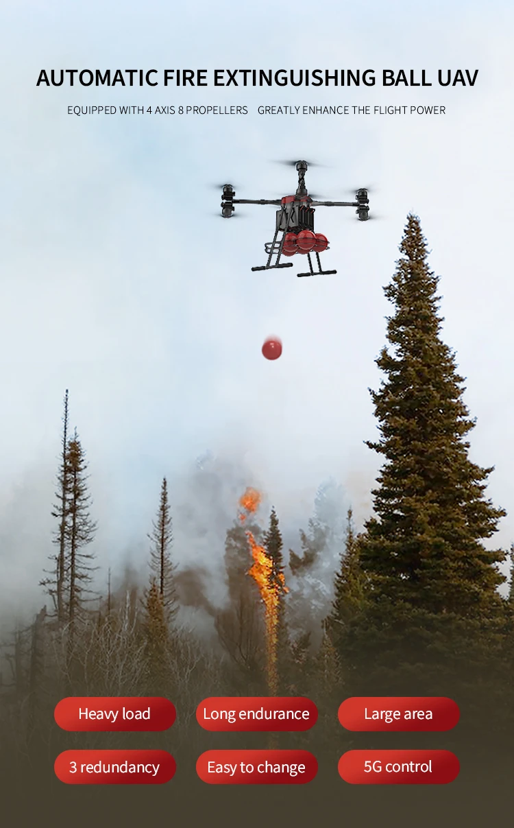 large fire extinguishing drone