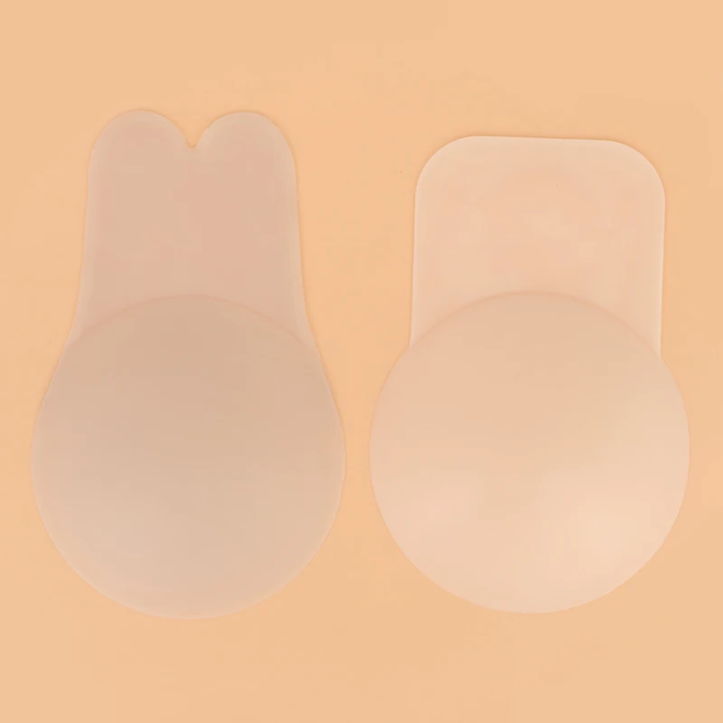 Customize Sexy  Rabbit Ear Seamless Matte Breast Lift Silicon Covers Pasties Reusable Adhesive Silicone Nipple Cover