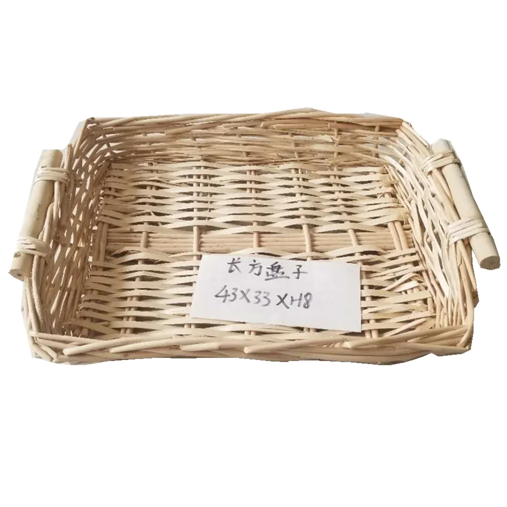 Custom Handmade Wicker Basket Gift Basket Laundry Basket with Handles