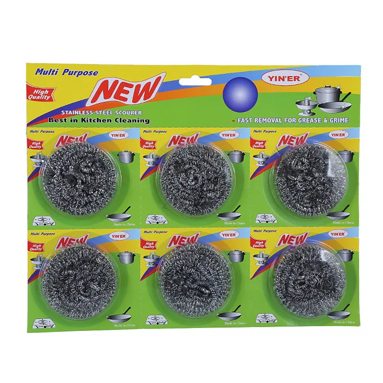 New Products Cheap Kitchen Wire Sponge Scourer Metal Stainless Steel Ball Machine Superior For