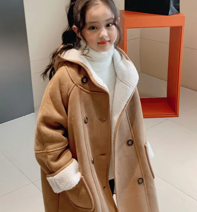 cy10188a korean fashion kids girls princess style winter dress coats new design clothes children