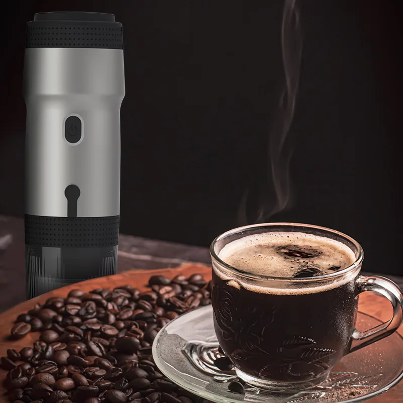 Portable Electric Espresso Machine Self-Heating, Travel Coffee Maker with 9000mAh Battery-Ideal for Camping, RV, Hiking, Office