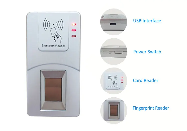 HF7000 Biometric NFC Card Mobile Fingerprint Reader