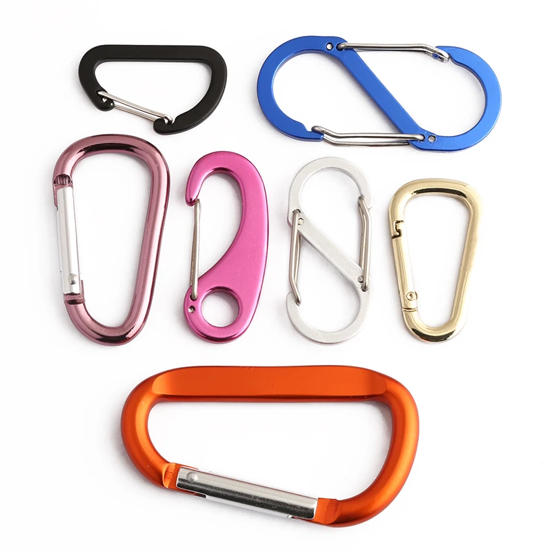 Customized Lightweight Shackle Aluminum buckle Metal Outdoor Mountaineering buckle for outdoor sports