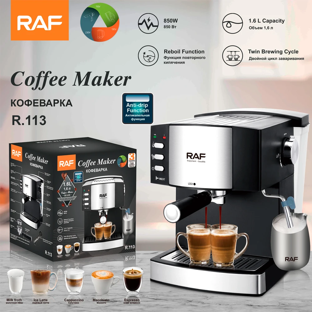 Professional Espresso Coffee Machine Automatic Coffee Maker With Milk Frother