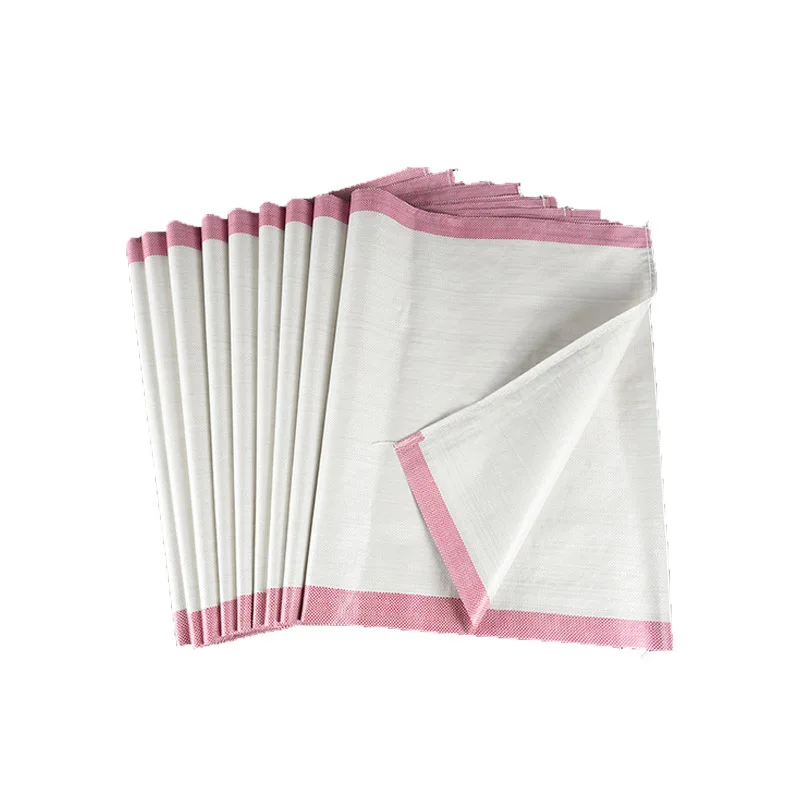 polypropylene woven bag custom heavy duty recycling green pp woven stone island rubbish bag