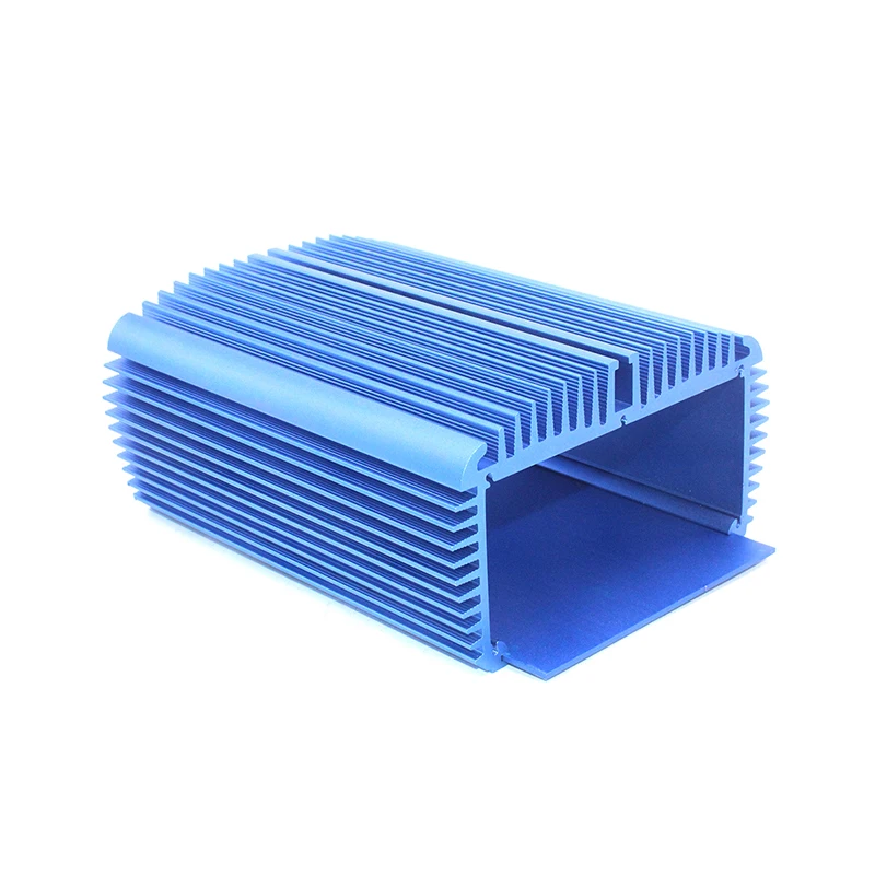 Custom Extrusion Profile Factory 6061 6063 Anodized Extruded Aluminum Heatsink Aluminium Heat Sink Electronic Enclosure Case