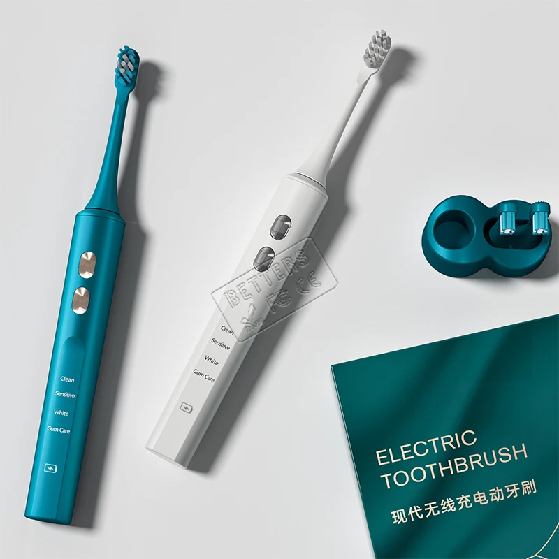  5 mode customized led UV light electric ultrasonic modern charcoal bamboo soft bristle rechargeable sonic