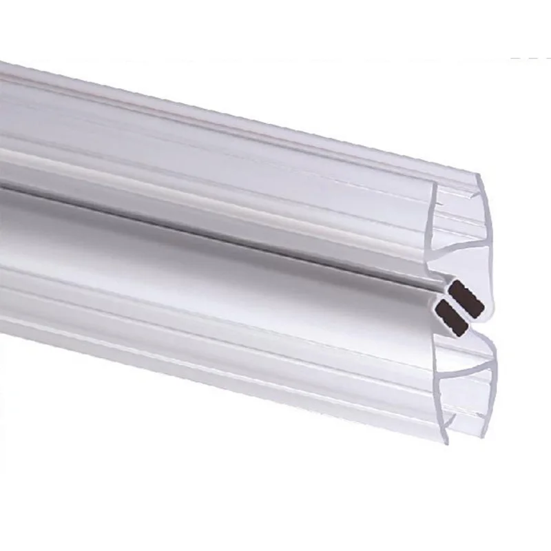 Modern Design Shower Room Door Sliding Steel Glass with CPE Transparent Magnetic 6mm Sealing Strips for Bathroom Application