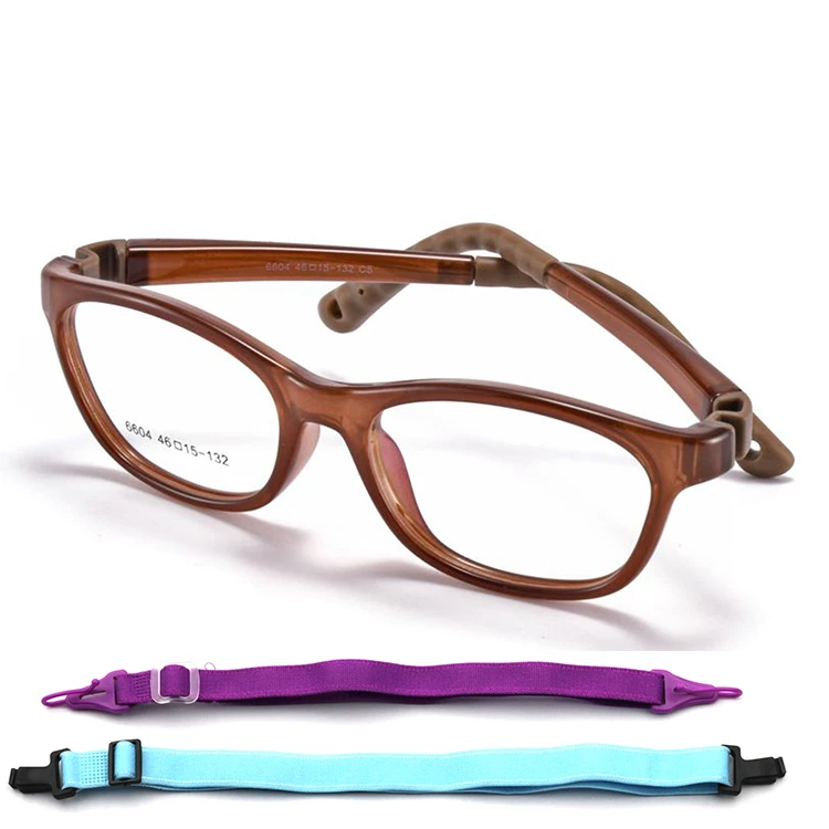 Wholesale Kids Silicone Small Tortoise Shell Head Bands  for Children Blue Light Glasses Flexible Eyeglasses Frame