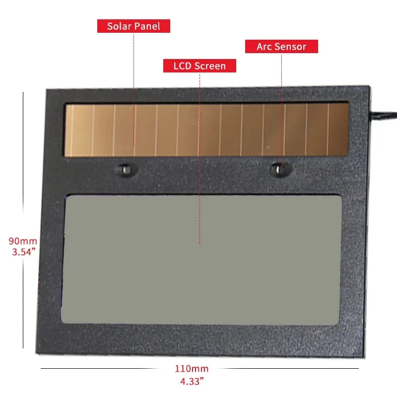 Welding Helmet With Light Solar Auto Dimming Welder Mask for Men 1/1/2 Top Optical Clarity Welding Hood Auto Dimming