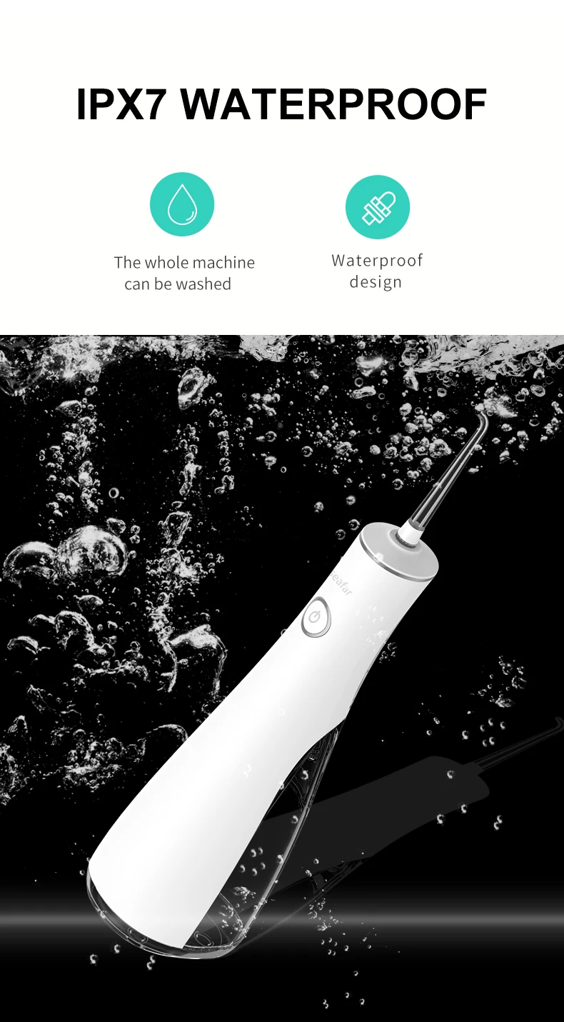  Seago Модернизированный IPX7 перезаряжаемые беспроводные зубов нить для чиски полости рта ирригатор воды