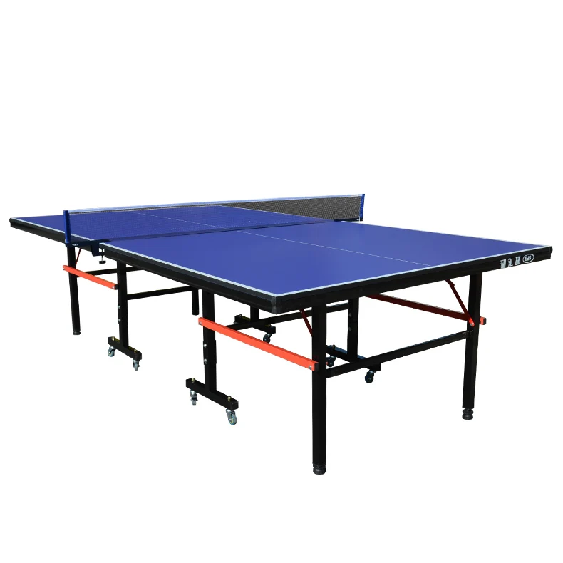 Indoor Professional Pingpong Table with Casters HDF 15mm Folding Table Tennis Tables