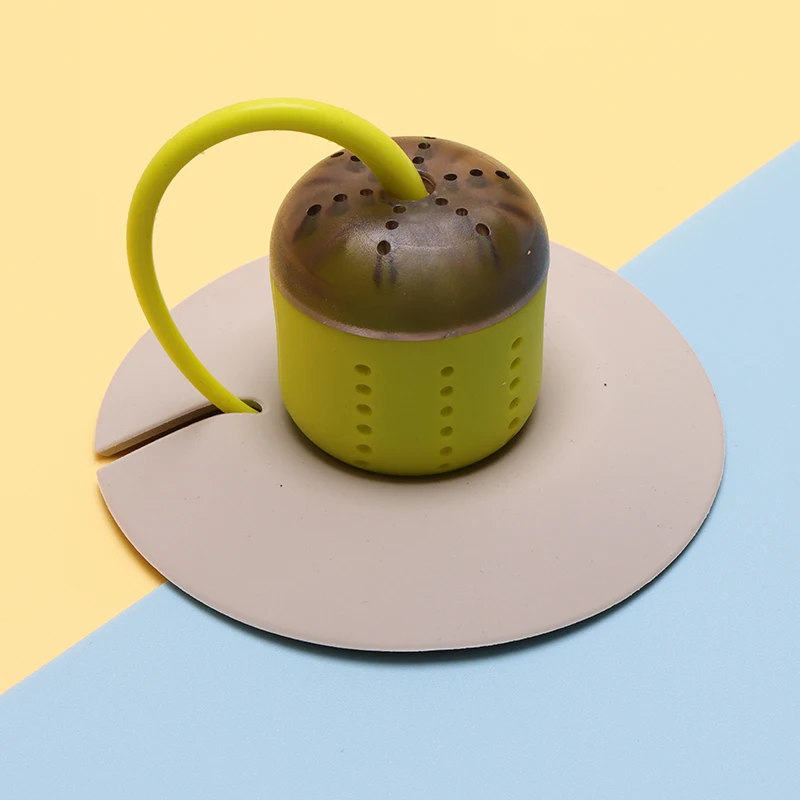 Аксессуары для кухни силиконовые чайные заварки FineGood многоразовый безопасный фильтр чайных пакетиков с рассыпными листьями