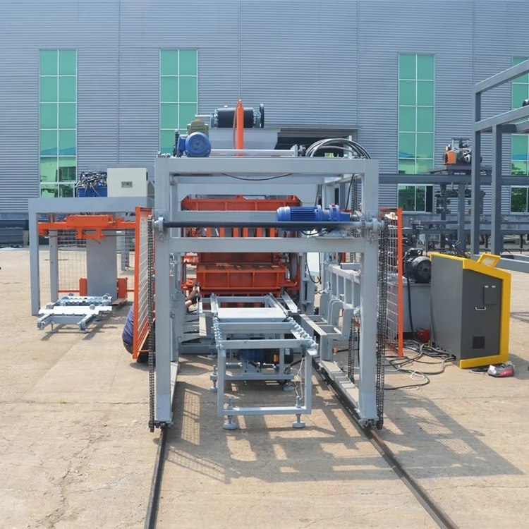 QT6-15 Automatic Concrete Block Machine Hollow Brick Making Machinery Building Blocks Using Cement Raw Material Pump Motor PLC