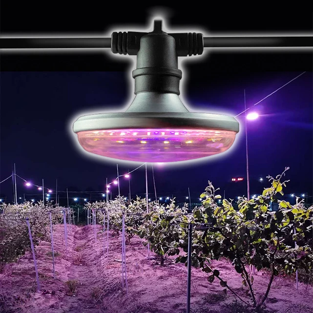Agriculture special fill light E27 15W waterproof UFO bulb LED plant growth light greenhouse and outdoor use