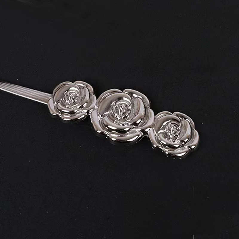 Curtain Tiebacks Aluminum Alloy Spring Design Holdback Leaf Carving Design Drapes Curtain TieBacks Modern Style Curtain TieBacks
