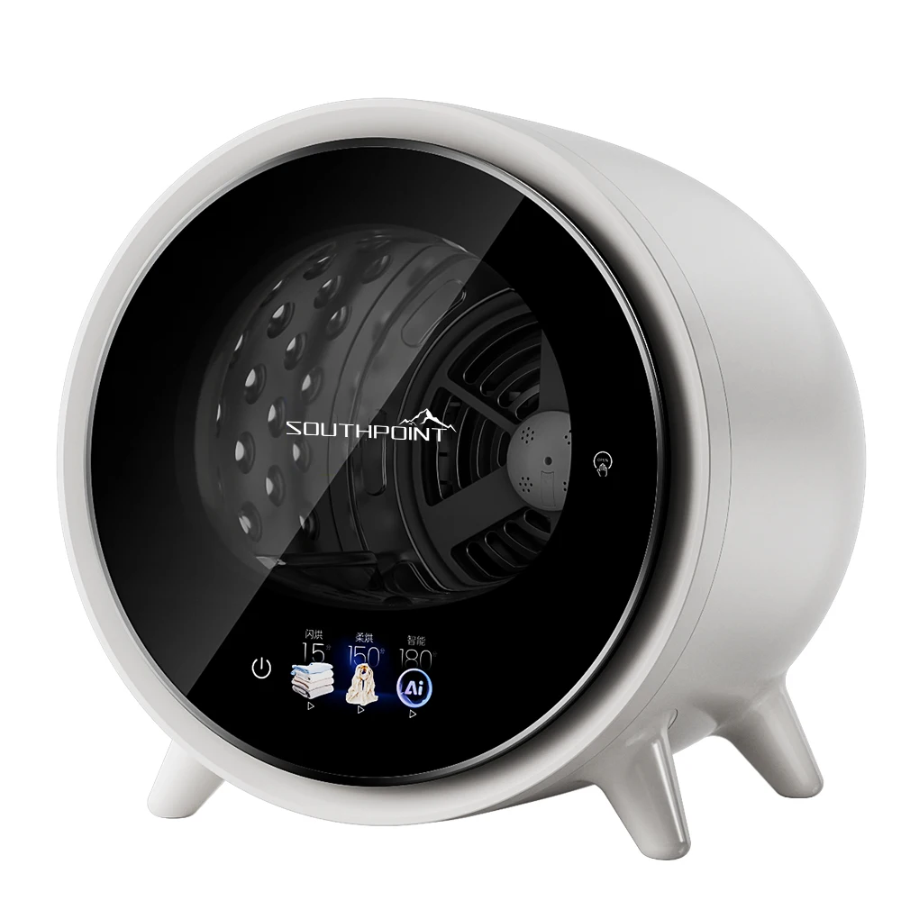 2KG Portable Mini Tumble Dryer Silent Sterilization Clothes Underwear Dryer for Household Dormitory Automatic Type Hotel Use