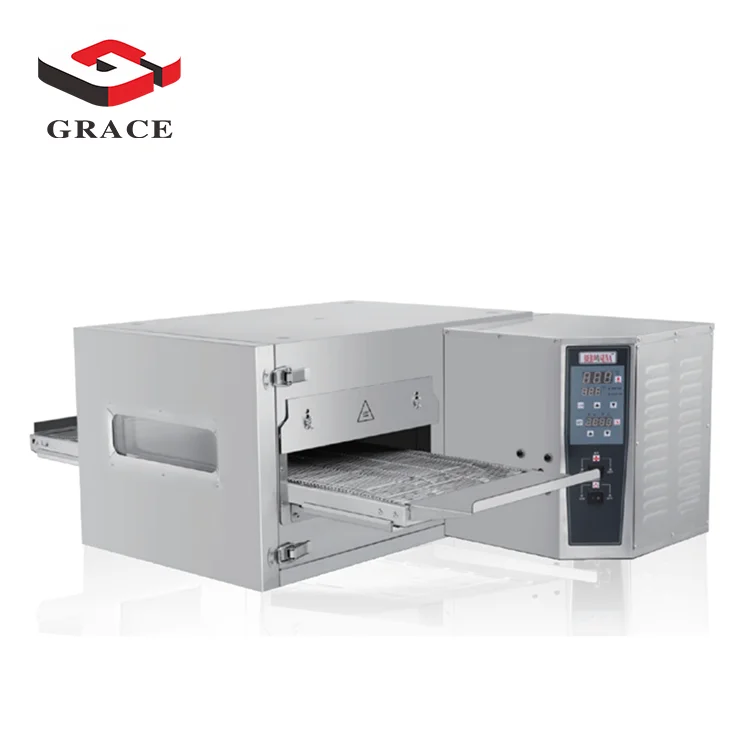 conveyor pizza oven China Cheap Stainless Steel Commercial Kitchen Equipment Bake Pizza Bakery Deck Oven machine counter top con
