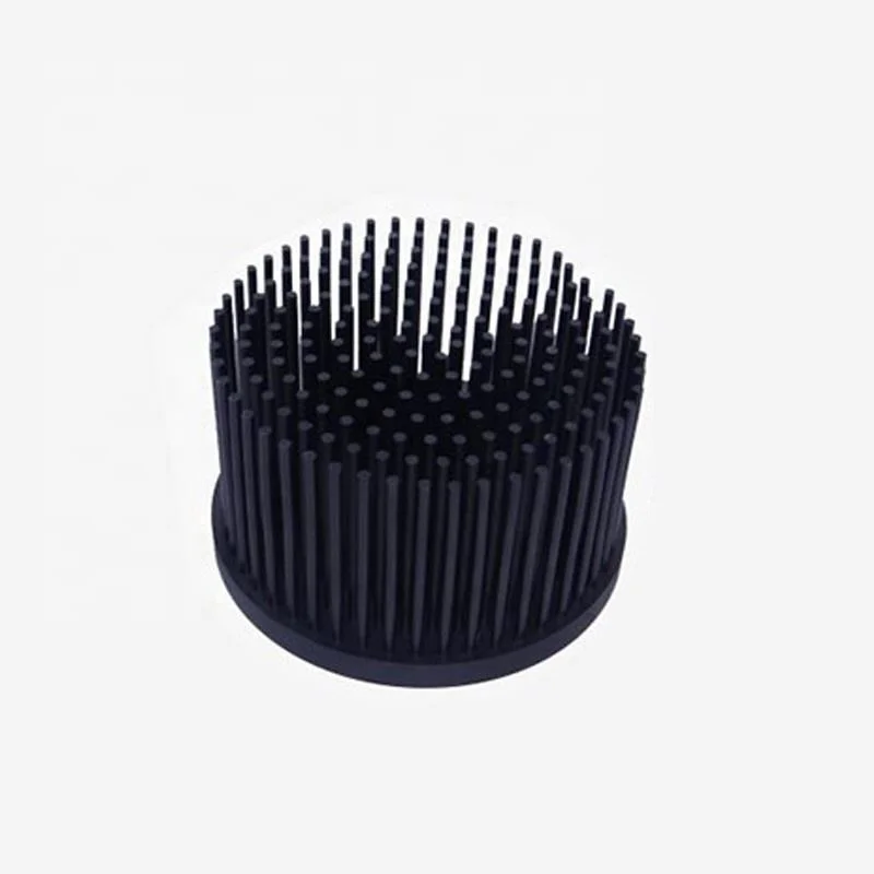 Custom Low-Cost Black Anodized Aluminium Led Pin Fin Heat Sink Compound Cold Forging Aluminium Radiator CNC machining Heat Sink