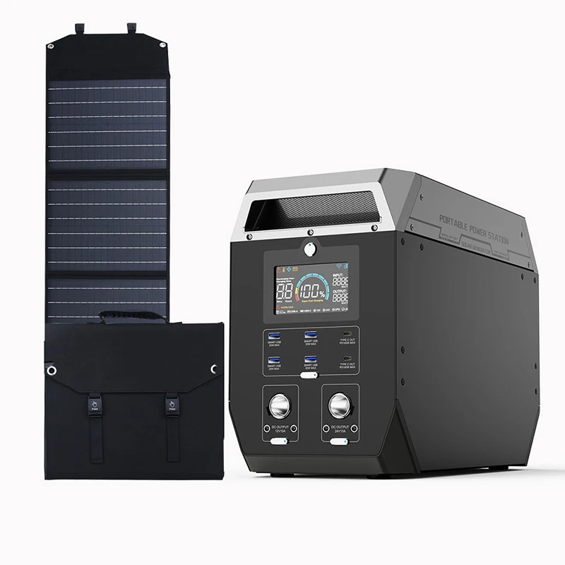 Wholesale price outdoor generator lithium ion battery portable power station with solar panels