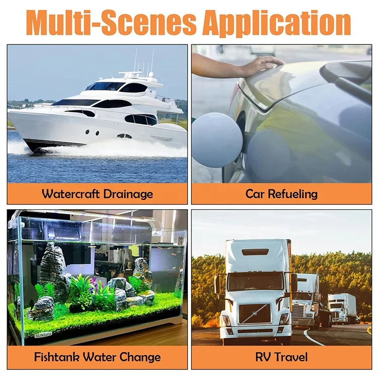 Plastic Siphon Liquid Extractor Pump Battery Operated Cordless Electric Liquid Transfer Pump for Water Oil