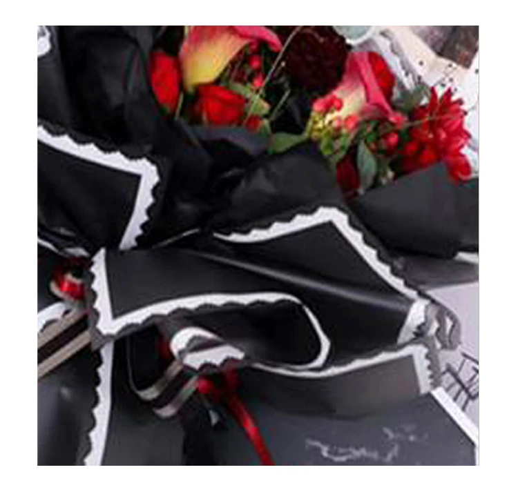 gift floral roll tissue paper sheets wrap packing custom waterproof luxury korean style flowers wrapping paper packaging