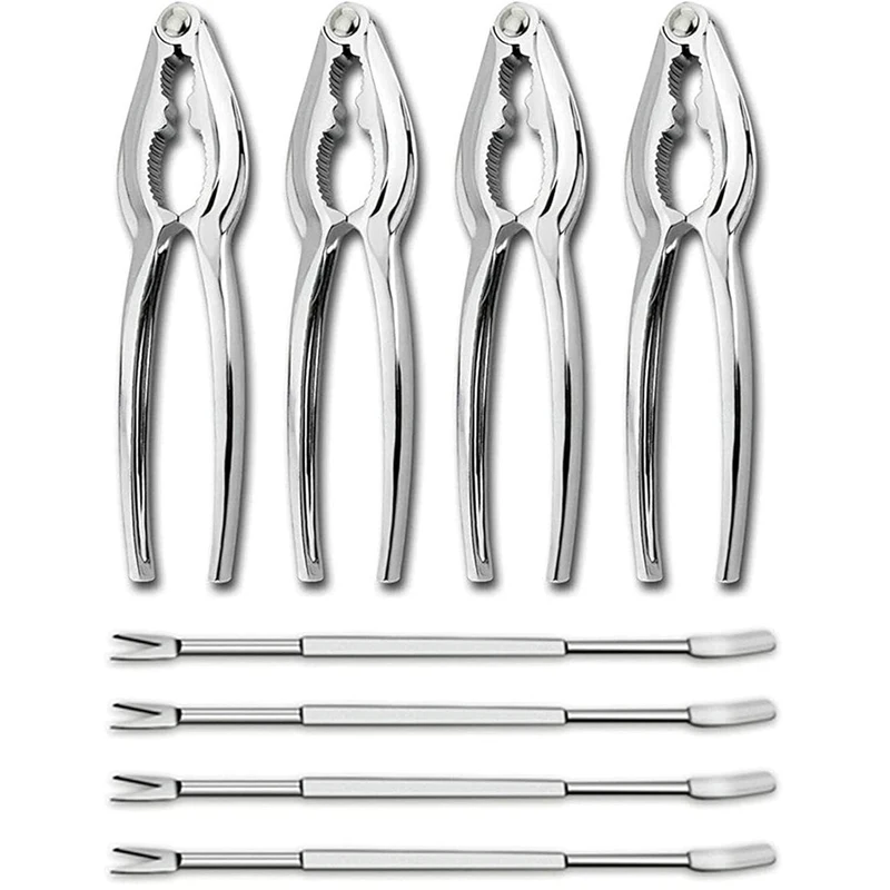 New Seafood Tools Crab Crackers Nut Cracker Lobster Picks Set Opener Shellfish Lobster Leg Sheller Knife Kitchen Accessories