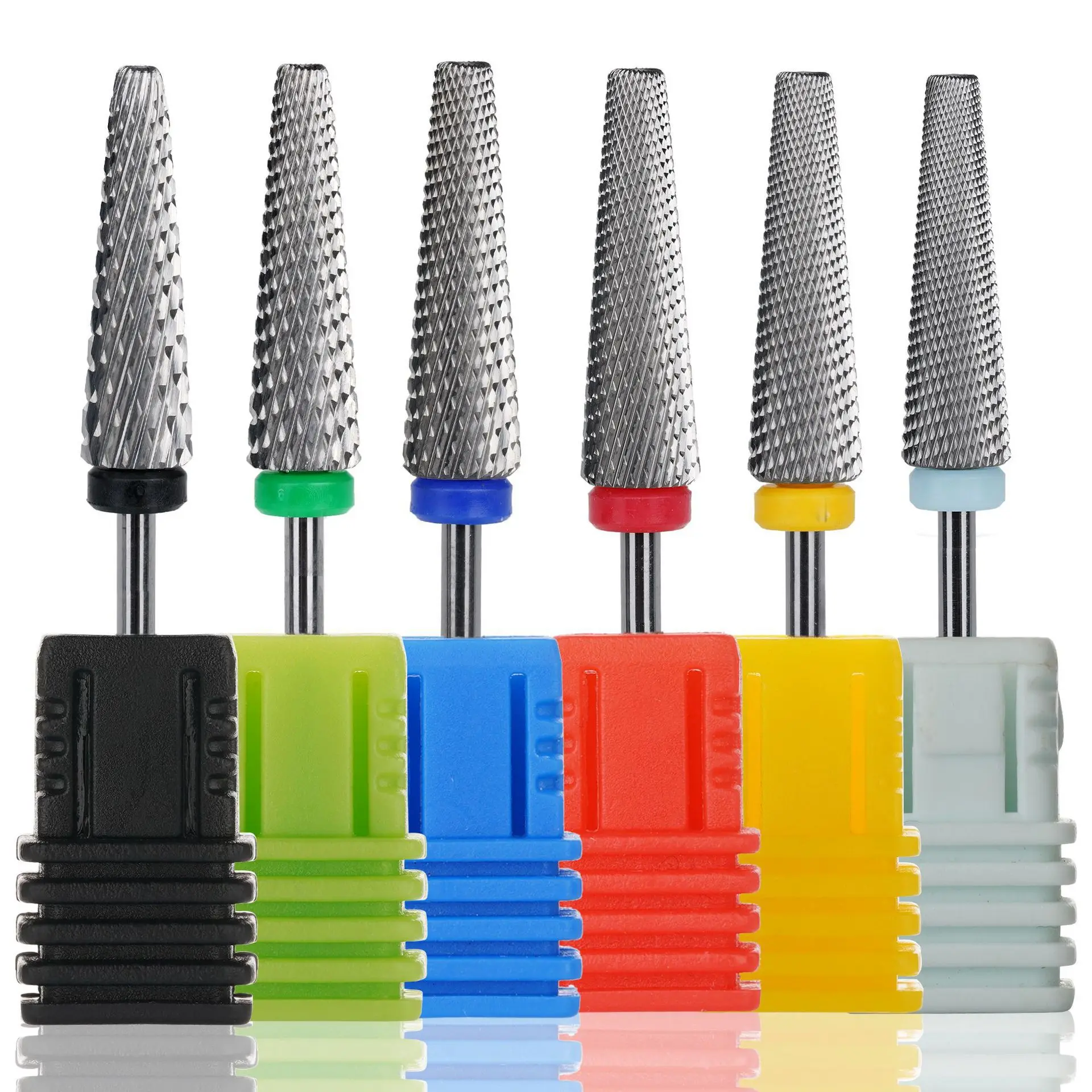 2023 new beauty nail drill bits tools professional extra long 5 in 1 carbide nail drill bit