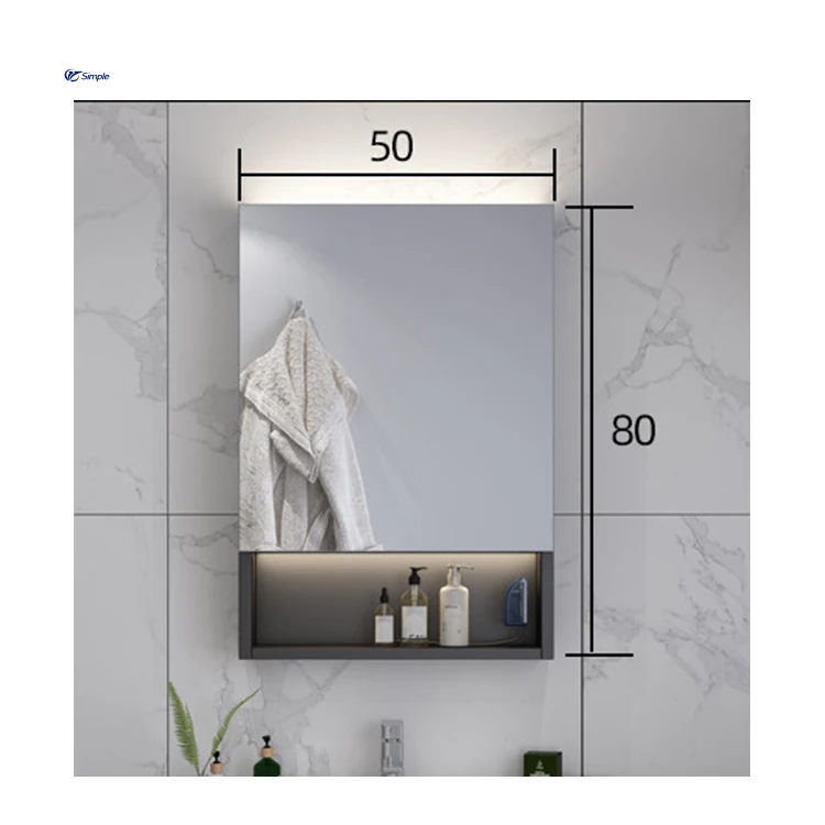 Hot New Design Hotel Frameless Cabinet LED Mirror Wall Mirror Bathroom Mirror Cabinet