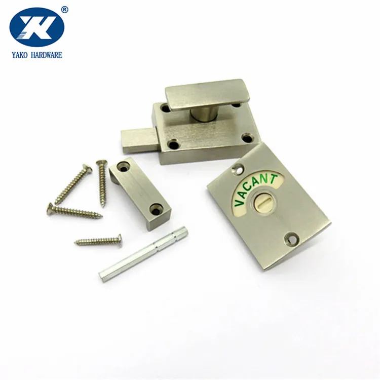 Toilet Partition Door Latch Public Bathroom cubicle Indicator Lock