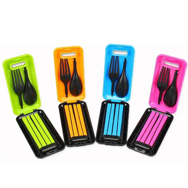  Трехкомпонентная посуда из АБС-пластика портативная складная дорожная цветные кухонные аксессуары для кемпинга и пикника