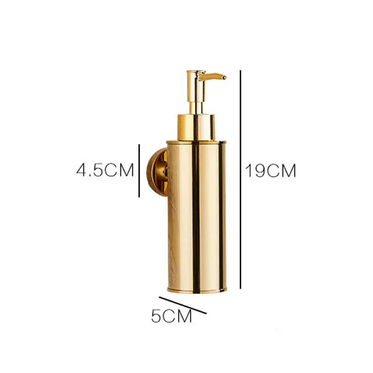 bathroom luxury gold stainless steel hand wall mounted foam soap dispenser