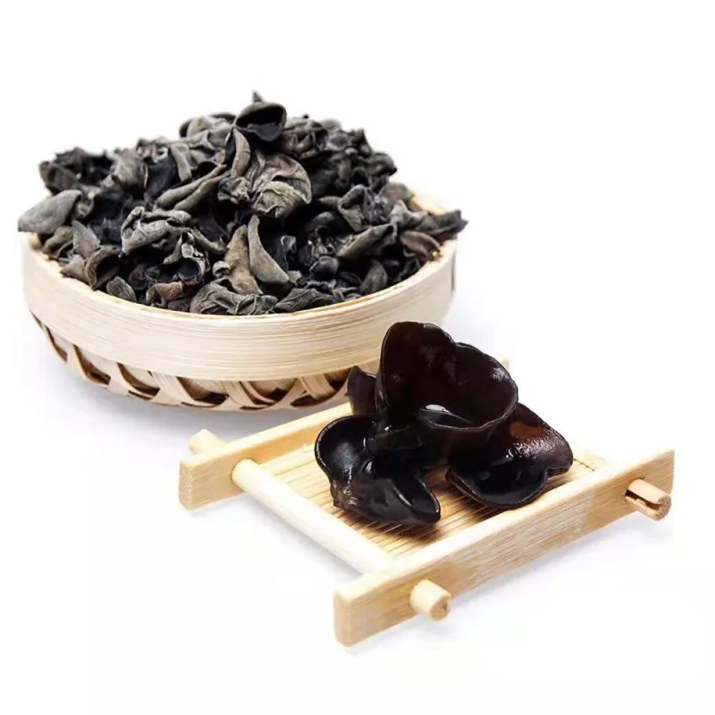 Whole Black Morel Mushrooms Freshly Sun-Dried Wild Chinese Variety Sliced and Raw Processed