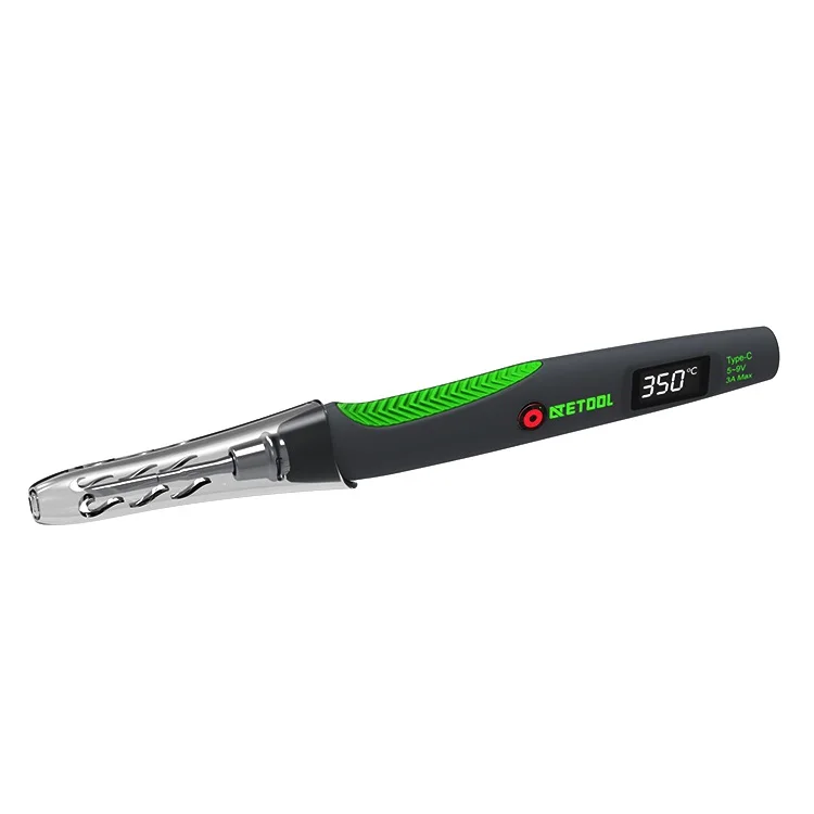 Цифровой паяльник 30 Вт мощность и порт USB Type-C сенсорный контроль
