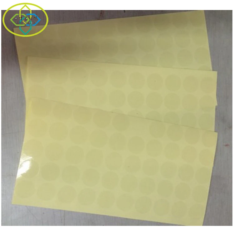 Transparent round sealing stickers Packaging and box sealing stickers strong  PET self-adhesive label