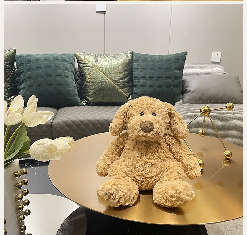 High Quality Wholesale Cute Brown Dog Stuffed Animal Plush Toys for Kids Accompany with Best Price