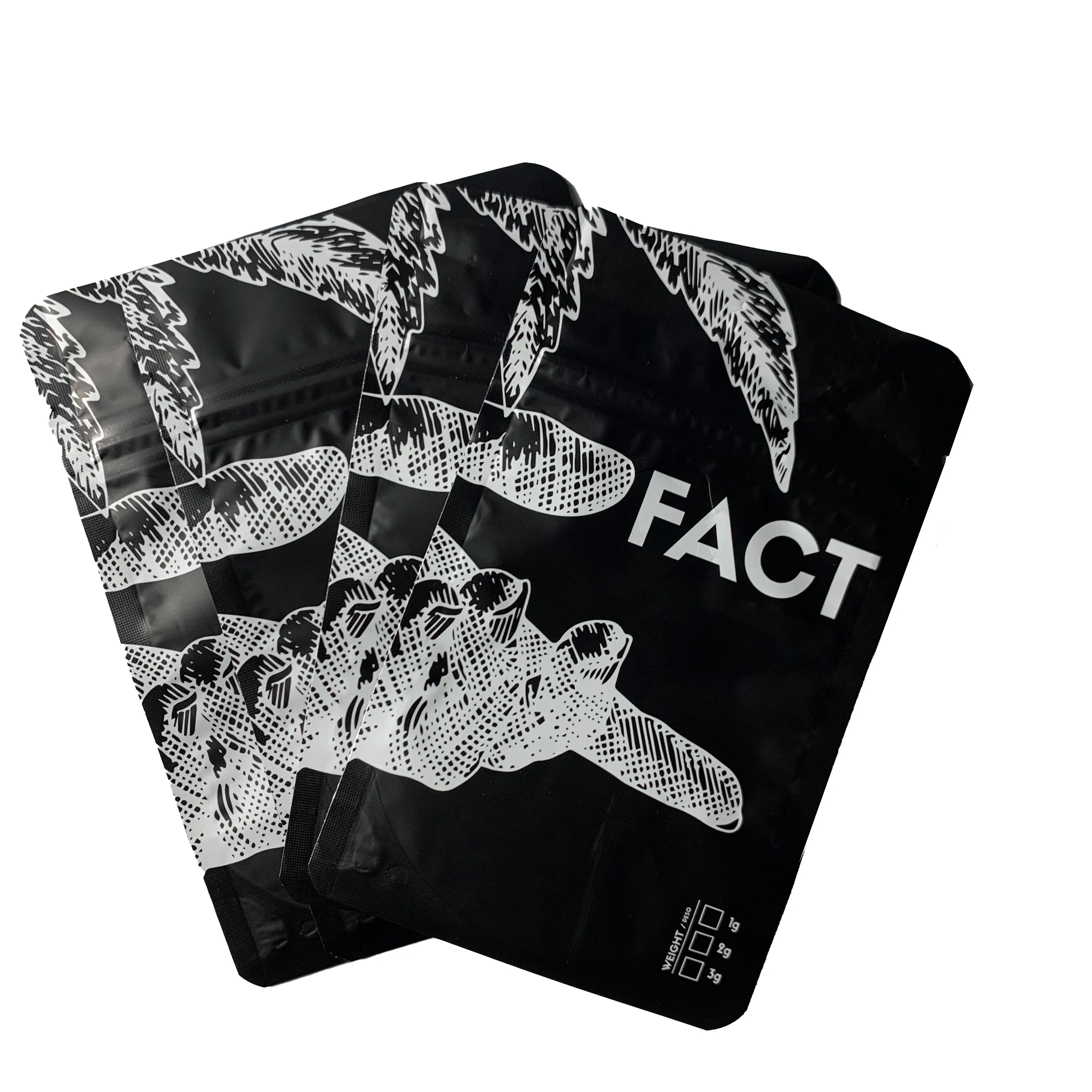 Изготовленный на заказ логотип 3 5 г 7 14 28 Mylar сумка молнии алюминиевая фольга для упаковки