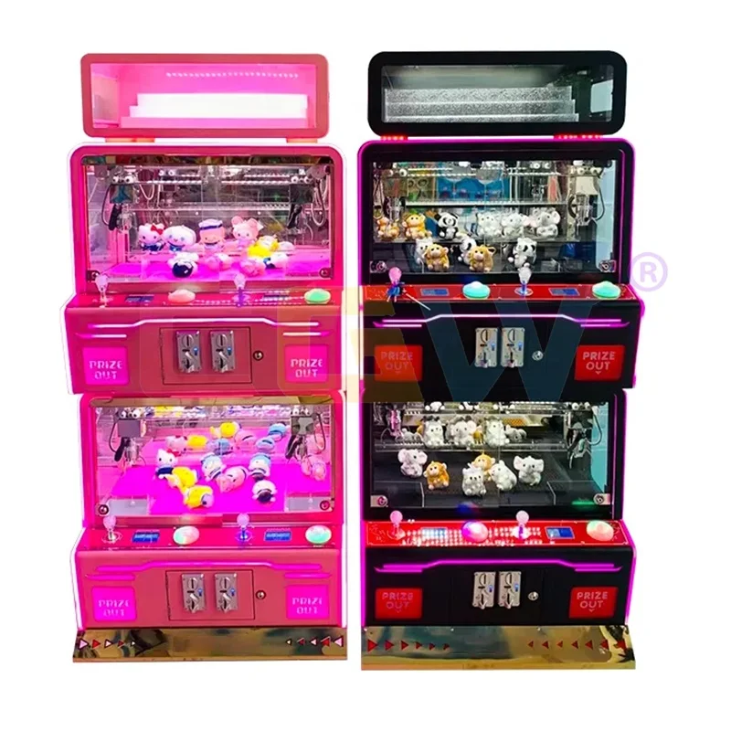 Wholesale Coin Operated Gift Arcade Claw Machine Commercial 4 Players Double Layer Small Toy Crane Claw Machine For Kids